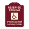 Signmission Reserved Parking Warning This Space Is Being Watched by Concerned Citizens, A-DES-BU-1824-22994 A-DES-BU-1824-22994 - alternate 1